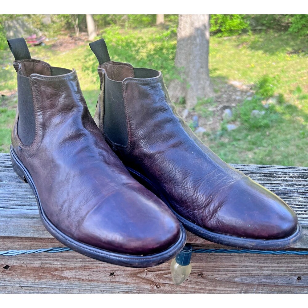 M. GEMI Rosewood Chelsea Boot Made in Italy  44.5 EU - 11 US
